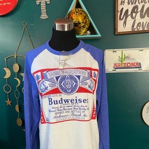 Budweiser raglan super soft sweatshirt